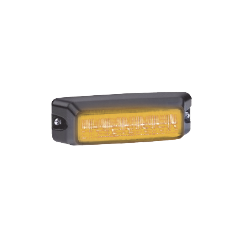 Luz auxiliar de 6 LED, Flasher Integrado, Color ámbar, Mica Transparente
