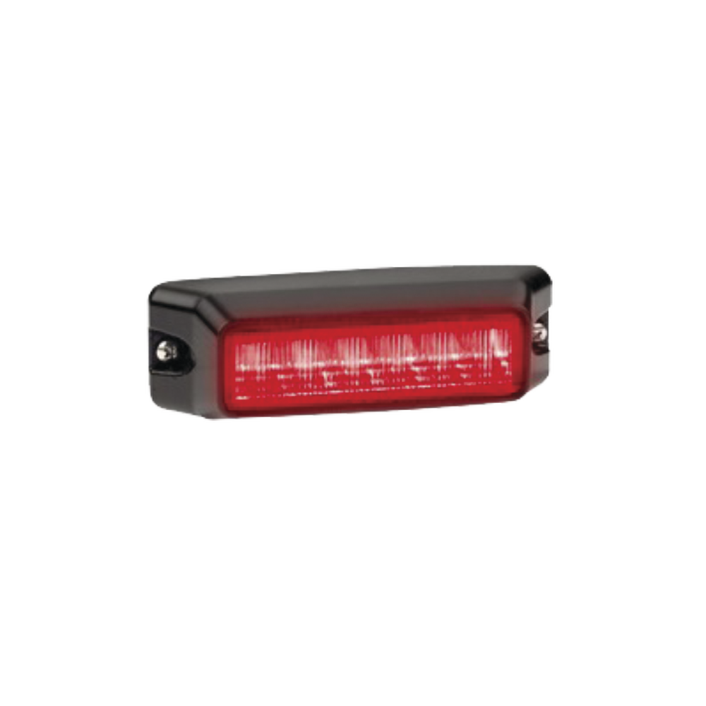 Luz auxiliar de 6 LED, Flasher Integrado, Color Rojo, Mica Transparente