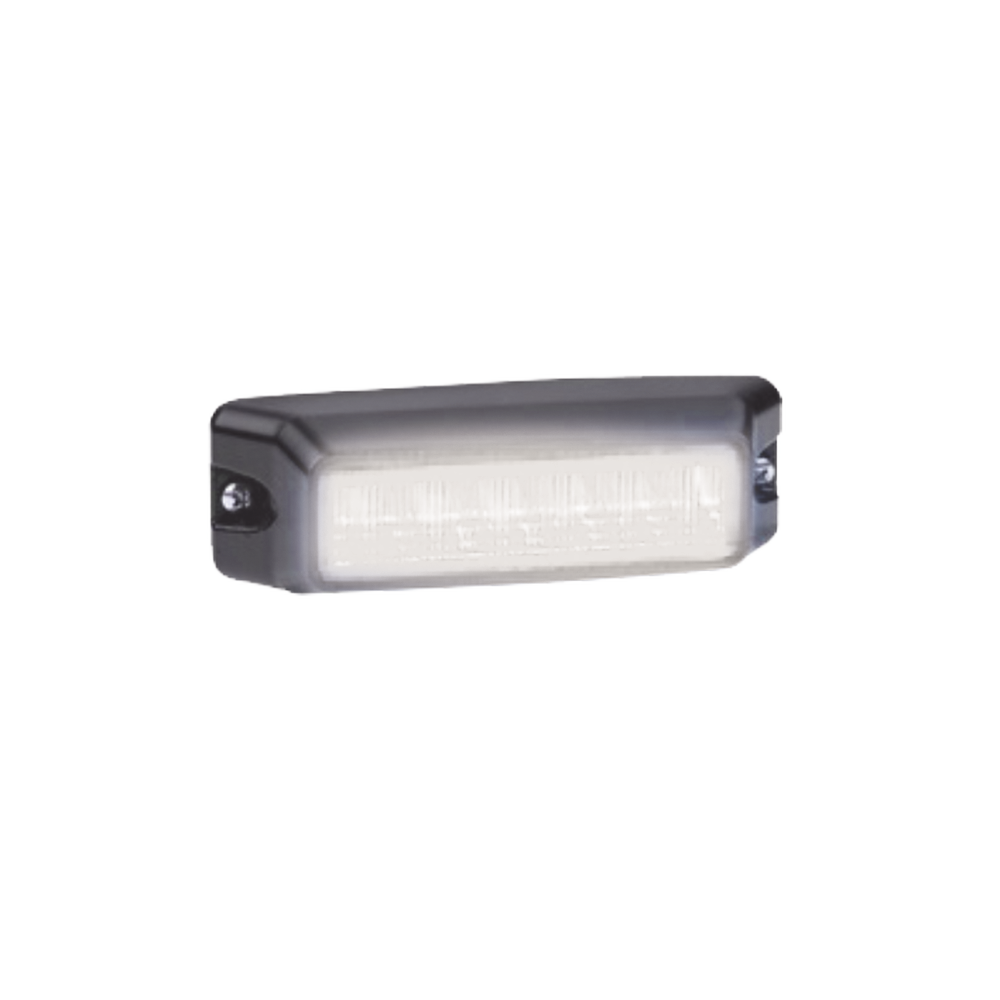 Luz auxiliar de 6 LED, Flasher Integrado, Color Blanco, Mica Transparente