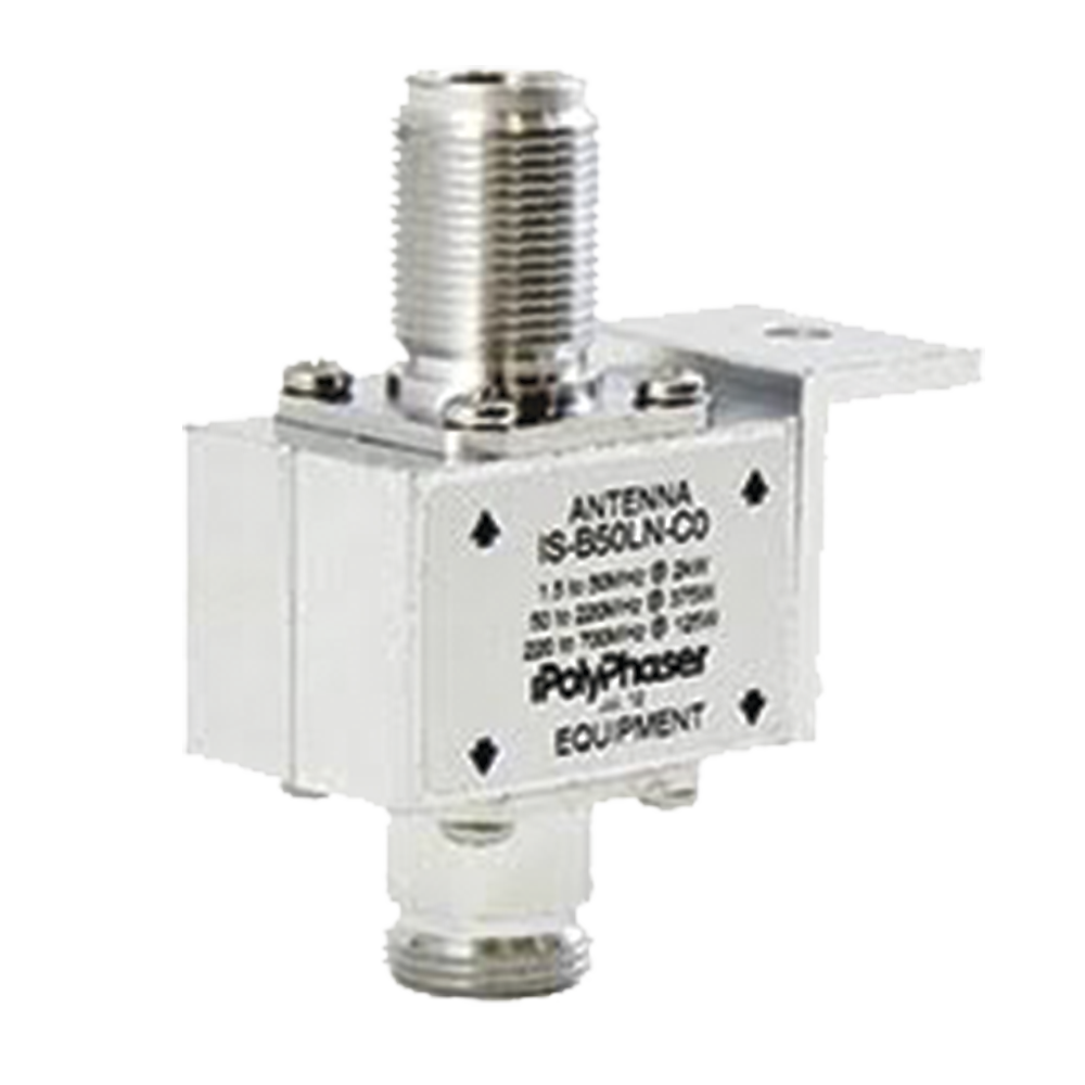 Protector Coaxial de 10MHZ a 1GHZ Con Bloqueador de DC y Conectores N Hembra, 50 Ω