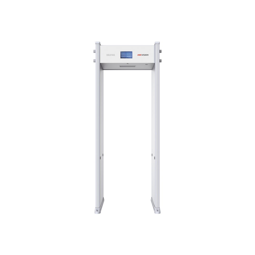 Arco Detector de Metales de 18 Zonas con Pantalla LCD de 7" / Conteo de personas y Alarmas / Ajuste de Sensibilidad e Interferencias / Mejora Anti-Interferencia
