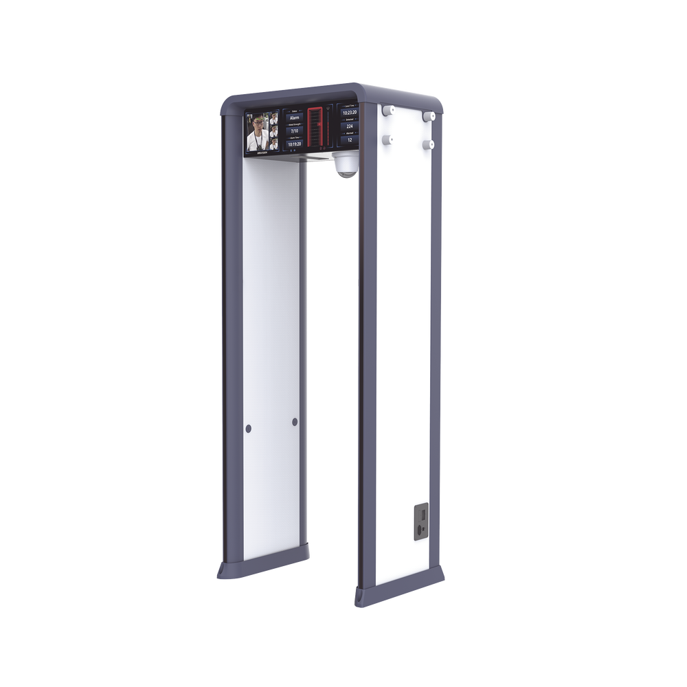 Arco Detector de Metales con Cámara 4MP y Doble Pantalla 7" y 29" / Hasta 72 Zonas Configurable / Tecnología Anti-Interferencia y Sensibilidad de Última Generación / Conteo de Personas y Alarmas