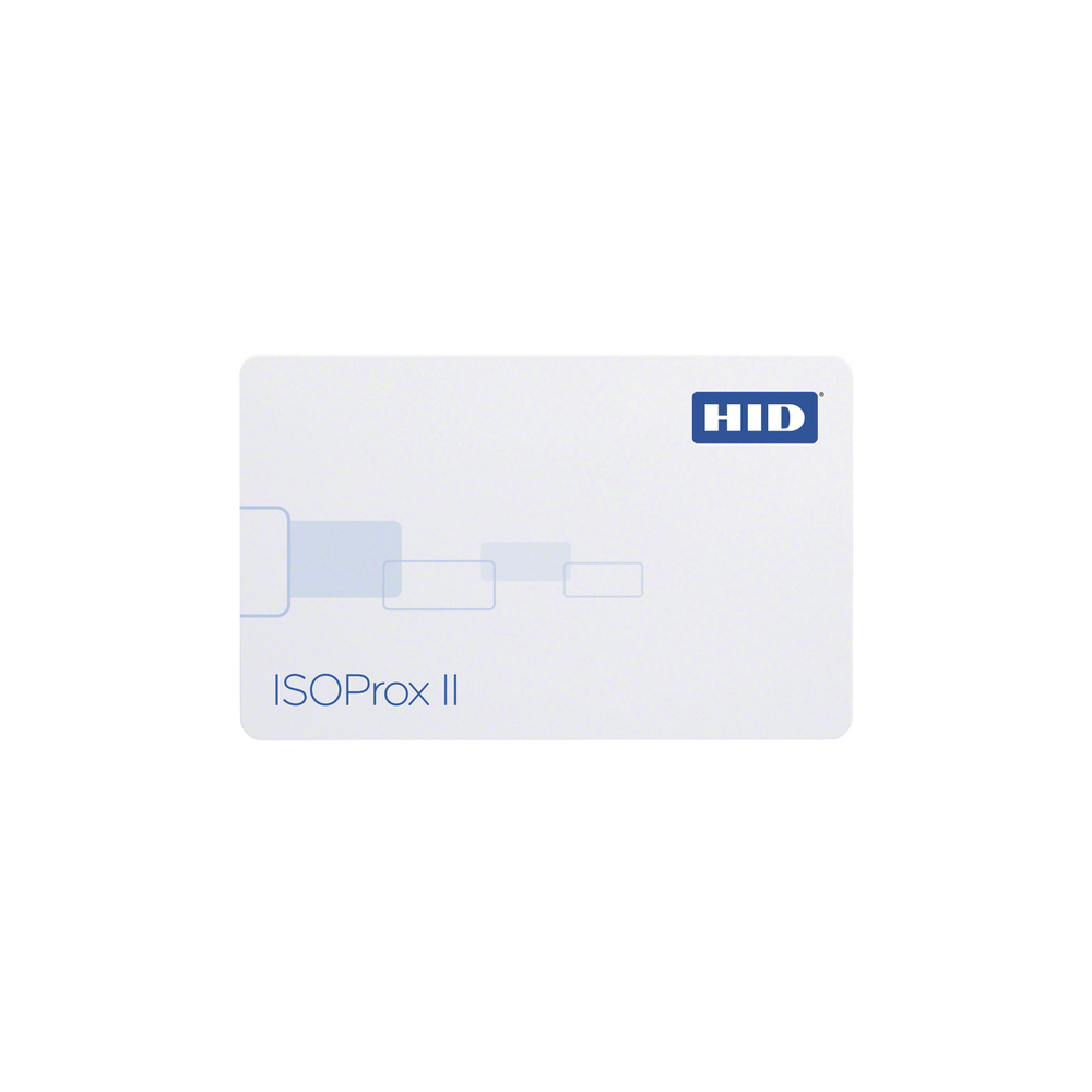 Tarjeta de Proximidad ISOProx II HID (Delgada) Perforada Horizontalmente / Garantía de por Vida/ 1586/1386