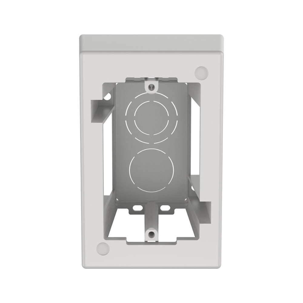 Caja de Pared Superficial de 1 Pieza, Uso Universal con Placas de Pared, con Cinta Adhesiva, Color Blanco - Image 2