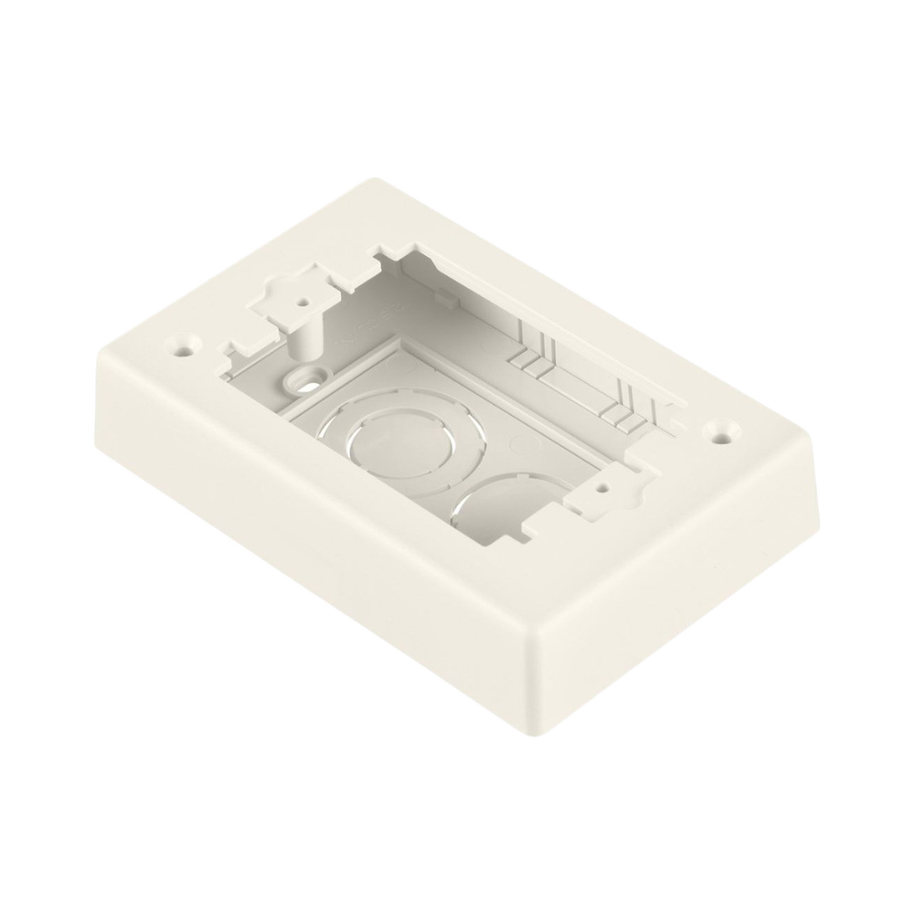 Caja de Pared Superficial Sencilla, de Dos Piezas, Uso Universal con Placas de Pared, Color Blanco - Image 2