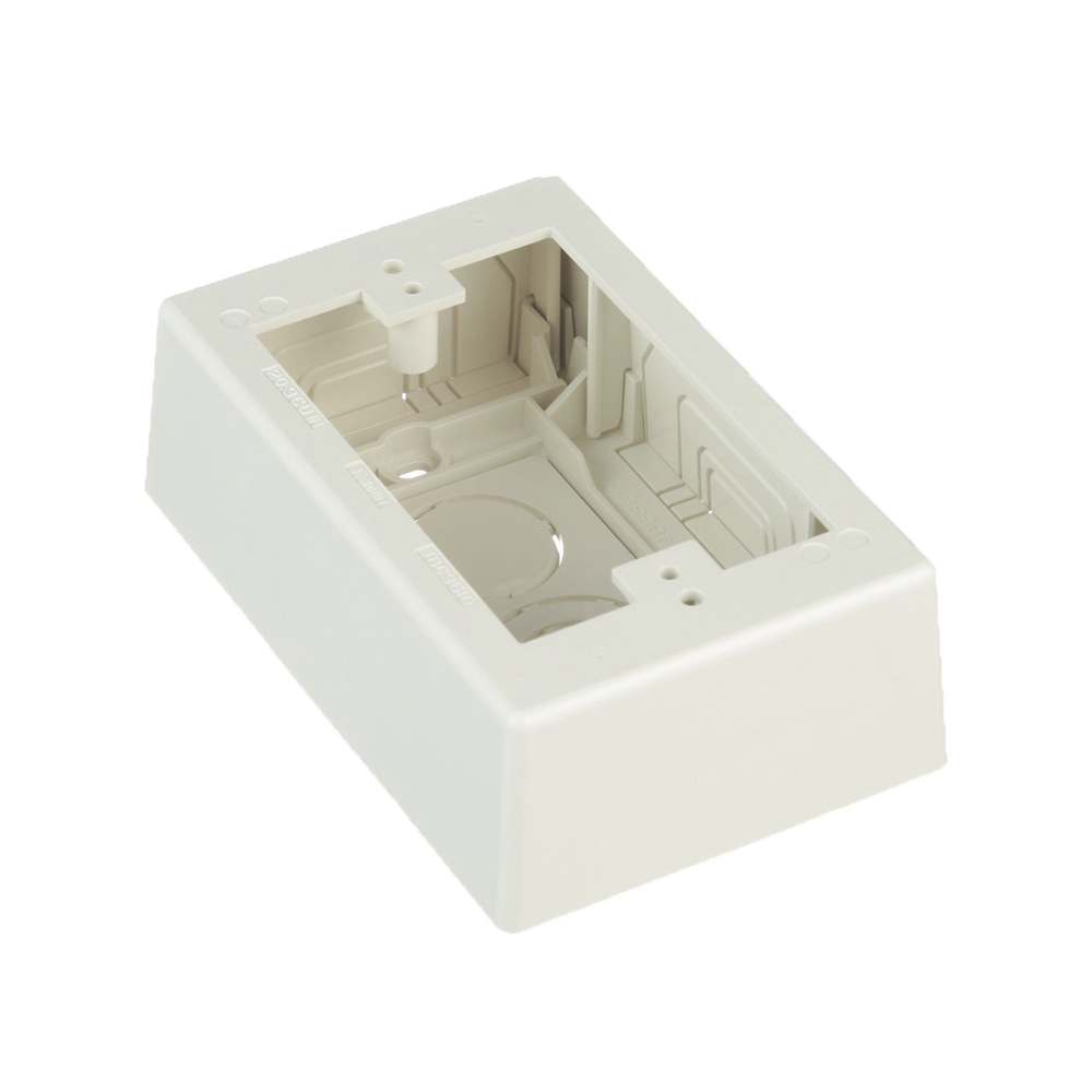 Caja de Pared Superficial, Uso Universal con Placas de Pared, con Cinta Adhesiva, Color Blanco Mate - Image 2