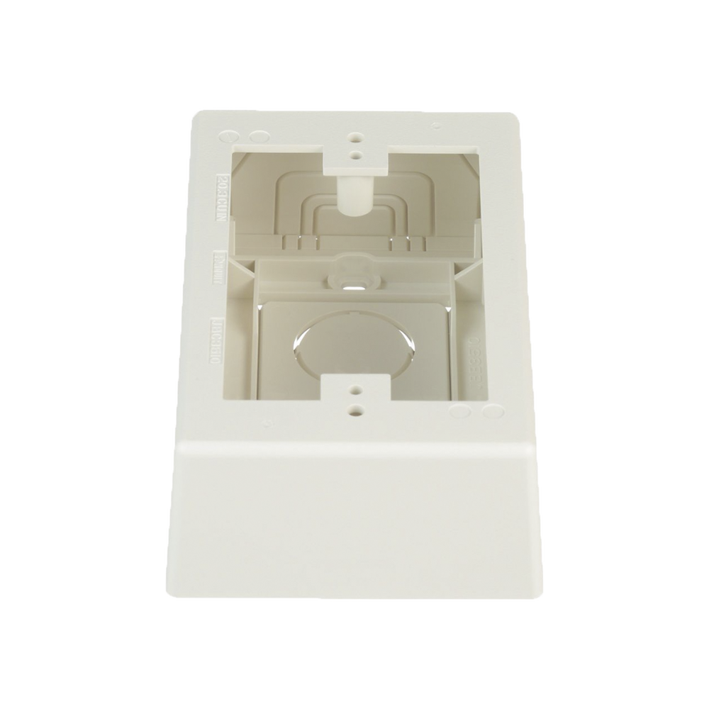 Caja de Pared Superficial, Uso Universal con Placas de Pared, con Cinta Adhesiva, Color Blanco Mate - Image 3