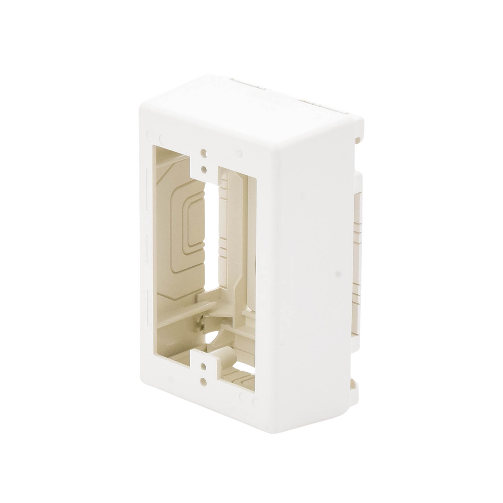 Caja de Pared Superficial, Uso Universal con Placas de Pared, con Cinta Adhesiva, Color Blanco Mate - Image 4