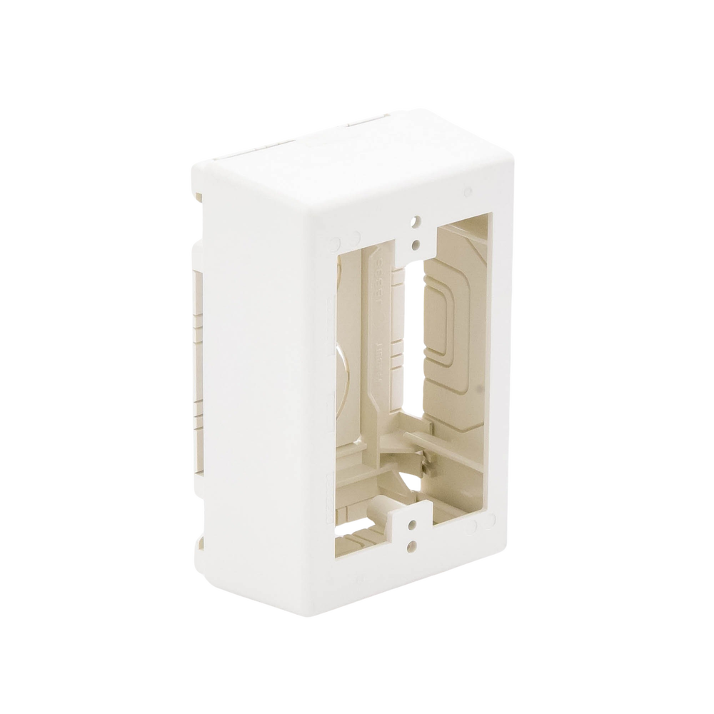 Caja de Pared Superficial, Uso Universal con Placas de Pared, con Cinta Adhesiva, Color Blanco Mate - Image 7