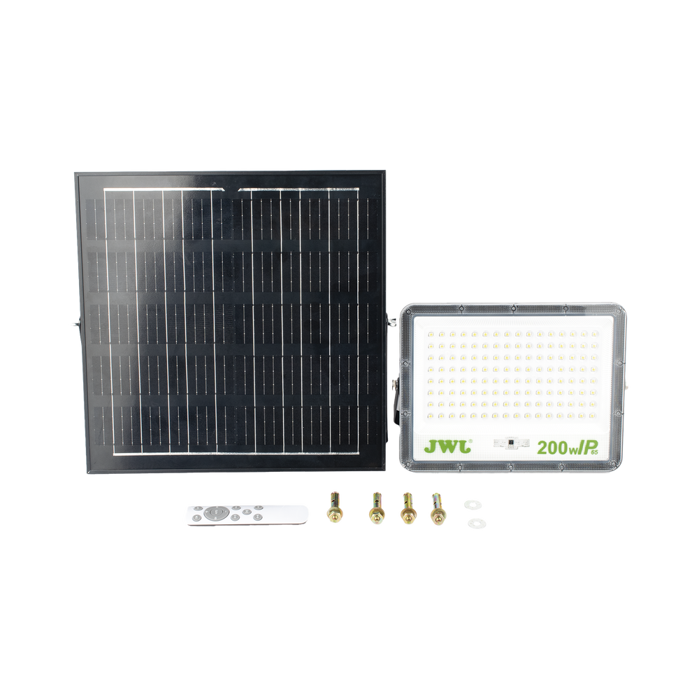 Reflector de 200 W con Panel Solar / Batería 3.2 V CD / T.C.C. 6 500 K / IP65. - Image 3