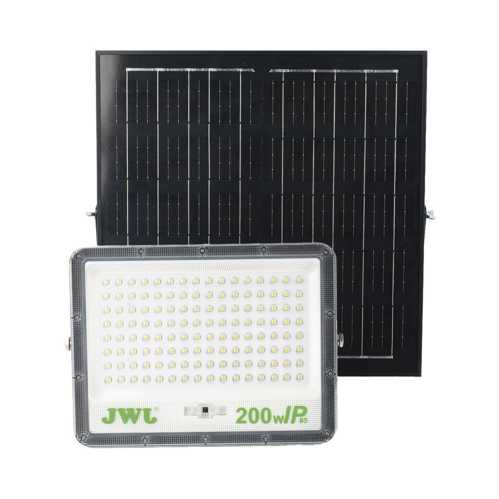 Reflector de 200 W con Panel Solar / Batería 3.2 V CD / T.C.C. 6 500 K / IP65.