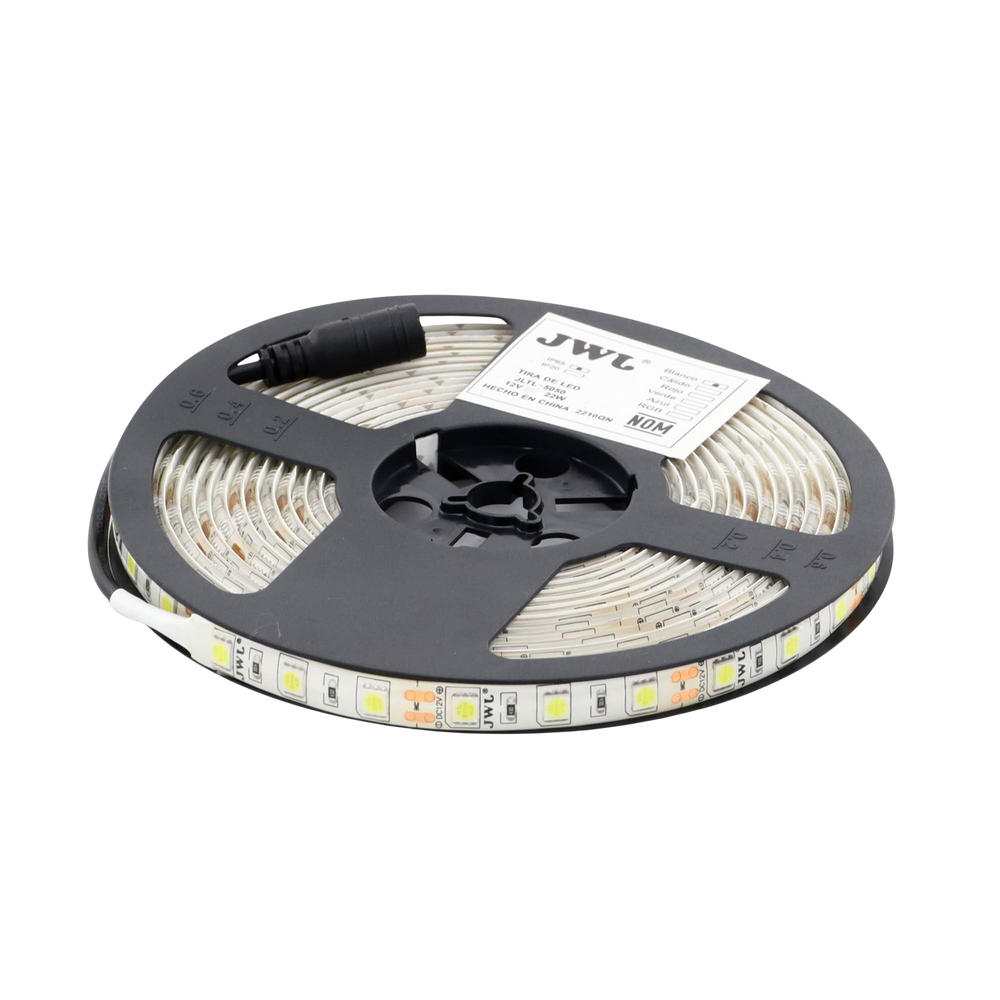 Tira Led de 5 m / Color Blanco / Uso Exterior / Potencia 22 W / 900 lm/ 12 V CD / IP 65. - Image 2