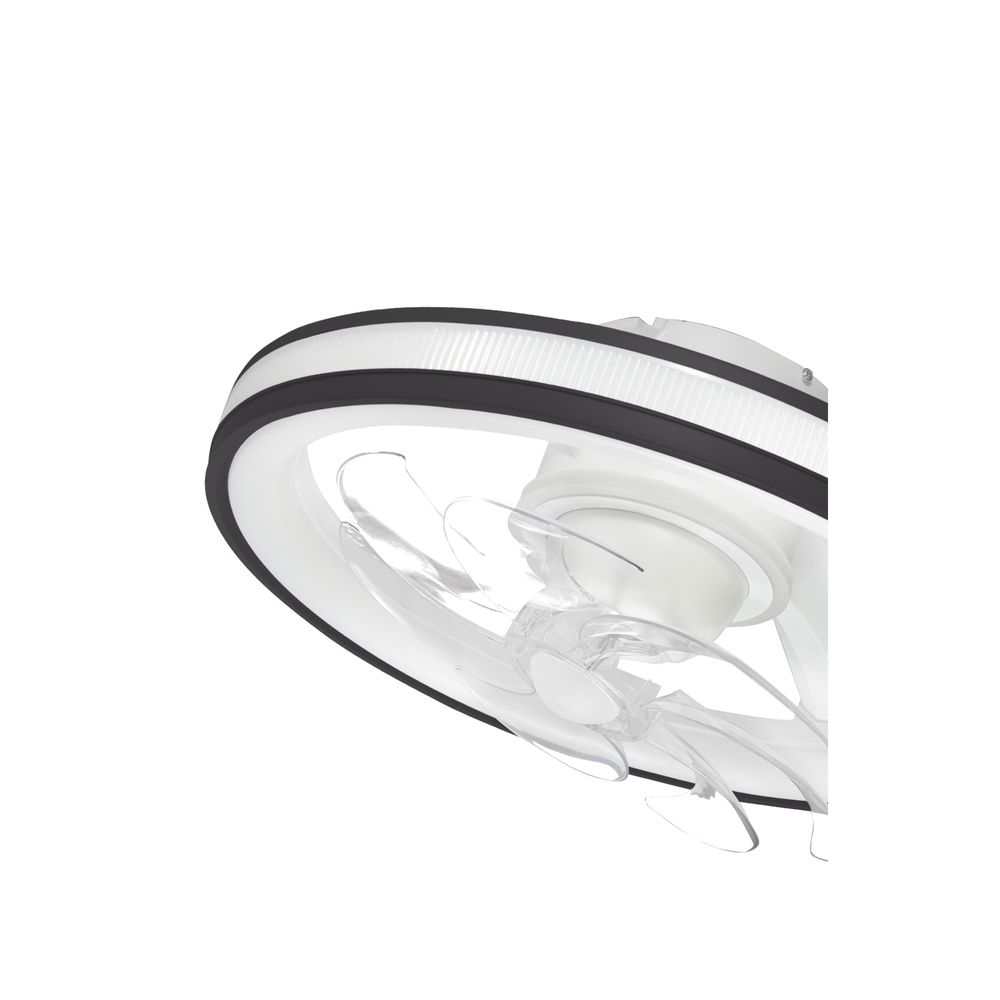 Ventilador de Techo con Luminario LED de 110 V CA 50/60 Hz / 88 W /4500 Lm / 6500 - 4 000 - 2 700 K /3 Tonos de Luz / 501 mm / 6 Velocidades / Dimeable / Color Blanco y Negro. - Image 3