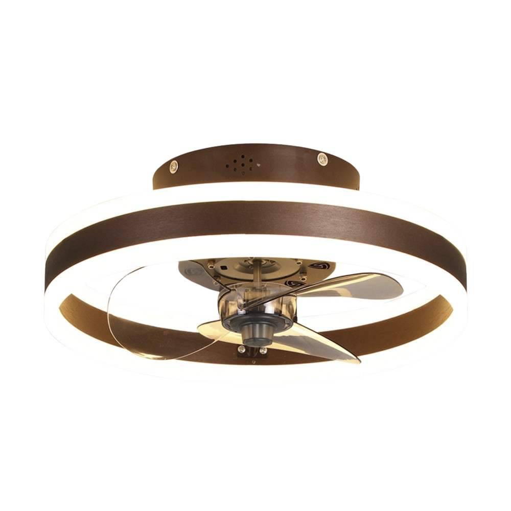 Ventilador de Techo con Luminario LED de 110 V CA 50/60 Hz / 4500 Lm / 6500 - 4 000 - 2 700 K / 3 Tonos de Luz / 3 Velocidades / Dimeable.