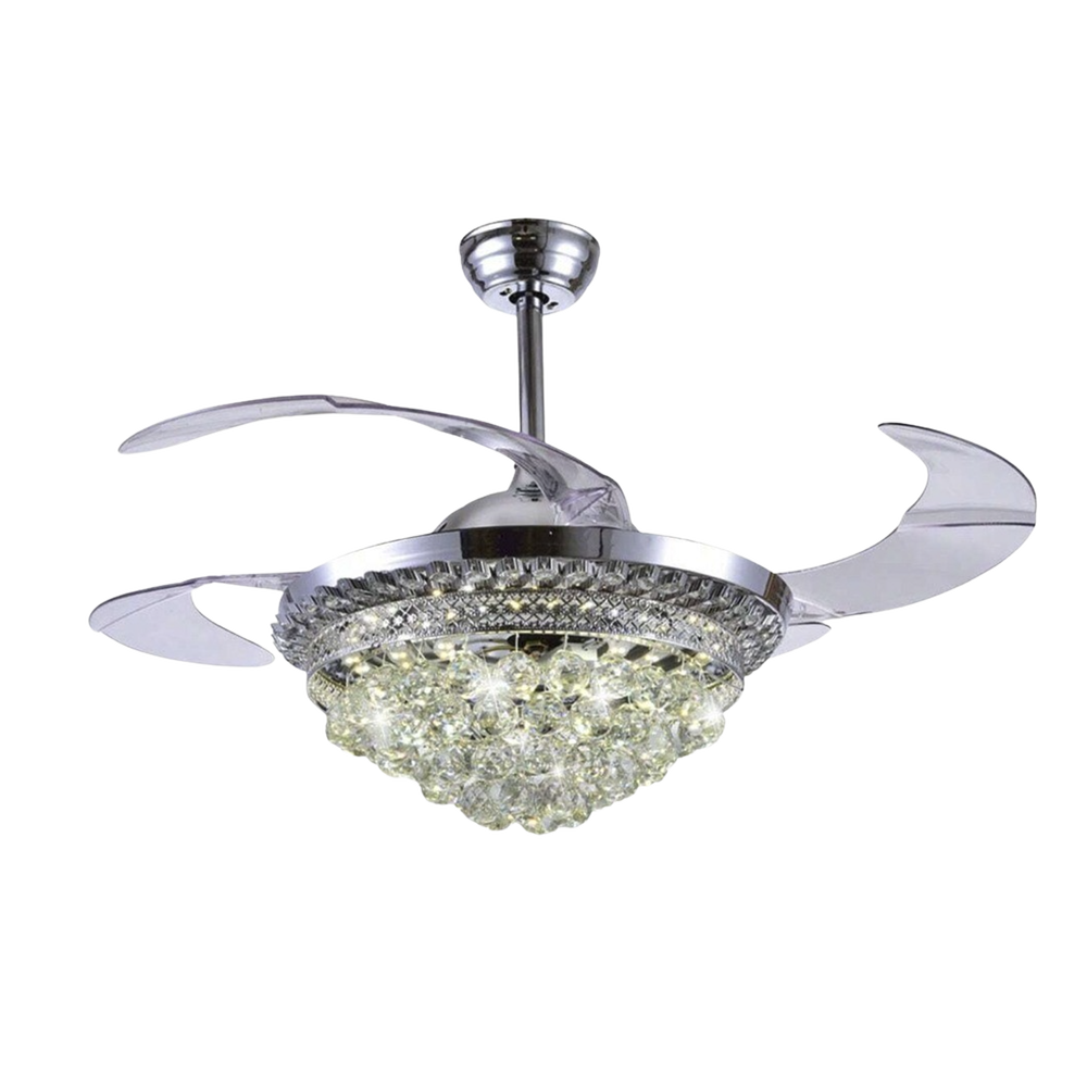 Ventilador de Techo con Luminario LED de 110 V CA 50/60 Hz / 88 W /4500 Lm / 6500 - 4 000 - 2 700 K /3 Tonos de Luz / 1075 mm / 6 Velocidades /No Dimeable.