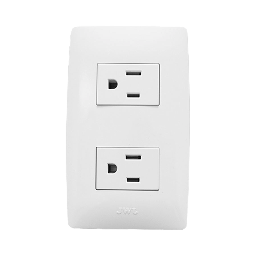 Contacto Dúplex de 127 V~60 HZ 15 A / Color Blanco.