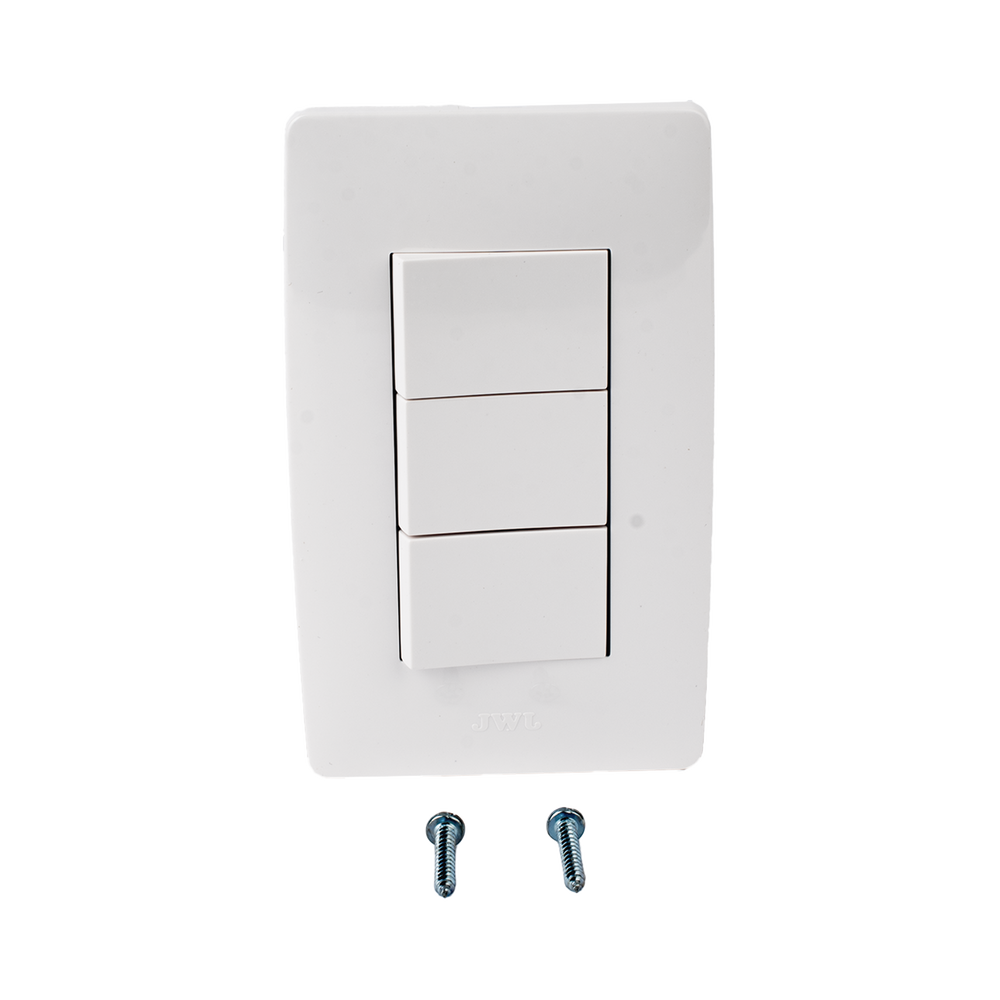 Apagador Triple Sencillo de 10 A/ 127 V CA ~ 60 Hz / Color Blanco. - Image 7