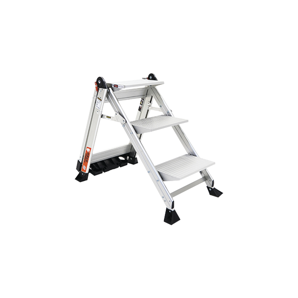 Escalera de Tijera con Punto de Apoyo Anti-caídas de 0.67 m (Nivel de Pie), con Peldaños JUMBO, (SKU 11903). - Image 3
