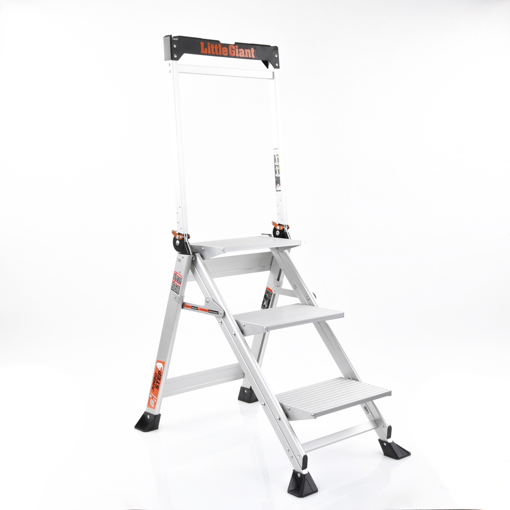 Escalera de Tijera con Punto de Apoyo Anti-caídas de 0.67 m (Nivel de Pie), con Peldaños JUMBO, (SKU 11903). - Image 4