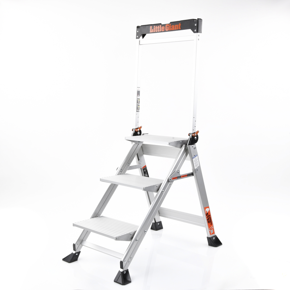 Escalera de Tijera con Punto de Apoyo Anti-caídas de 0.67 m (Nivel de Pie), con Peldaños JUMBO, (SKU 11903). - Image 5