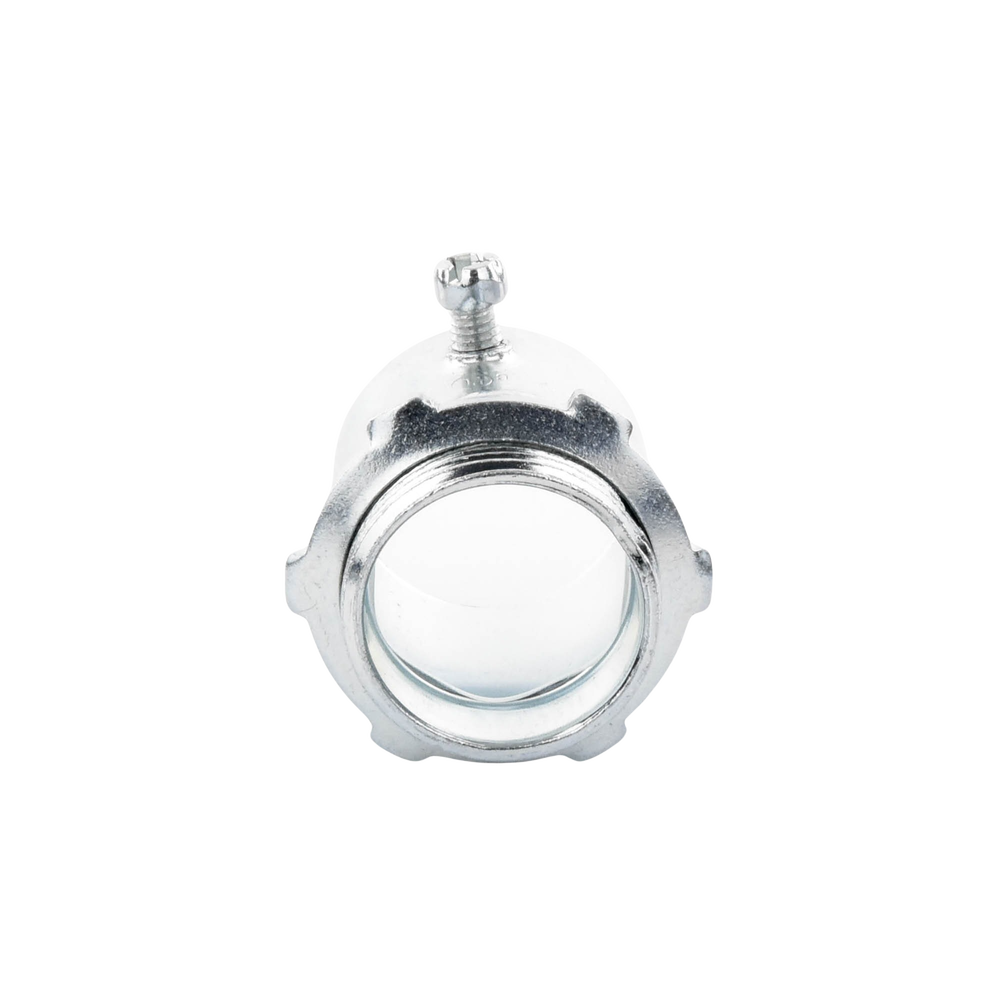 Conector 1 1/2" (38mm) pared delgada con tornillo galvanizado etiqueta verde - Image 2