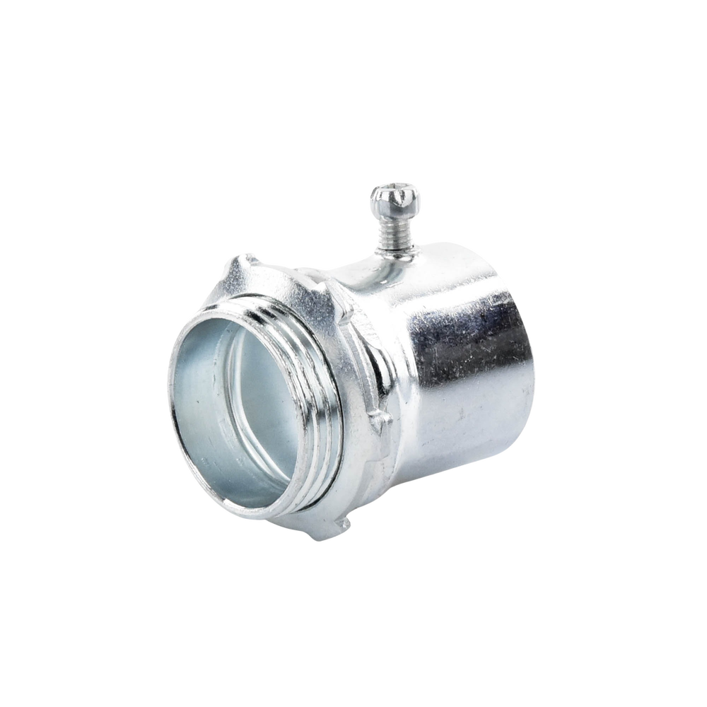 Conector 1 1/2" (38mm) pared delgada con tornillo galvanizado etiqueta verde - Image 3