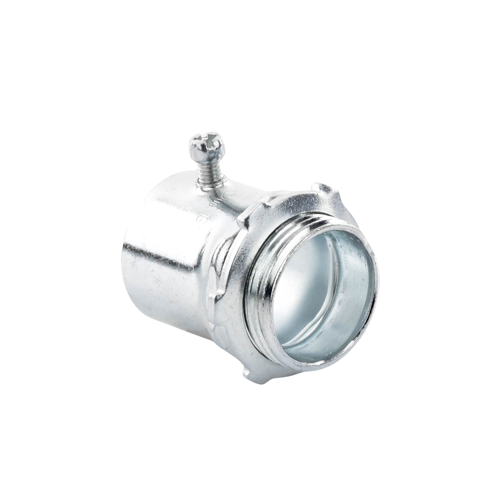 Conector 1 1/2" (38mm) pared delgada con tornillo galvanizado etiqueta verde - Image 4