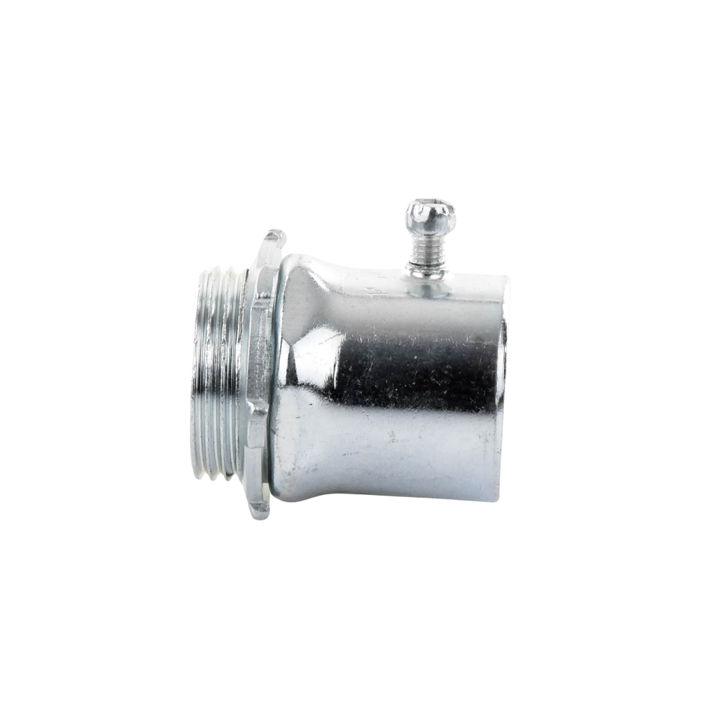 Conector 1 1/2" (38mm) pared delgada con tornillo galvanizado etiqueta verde - Image 6