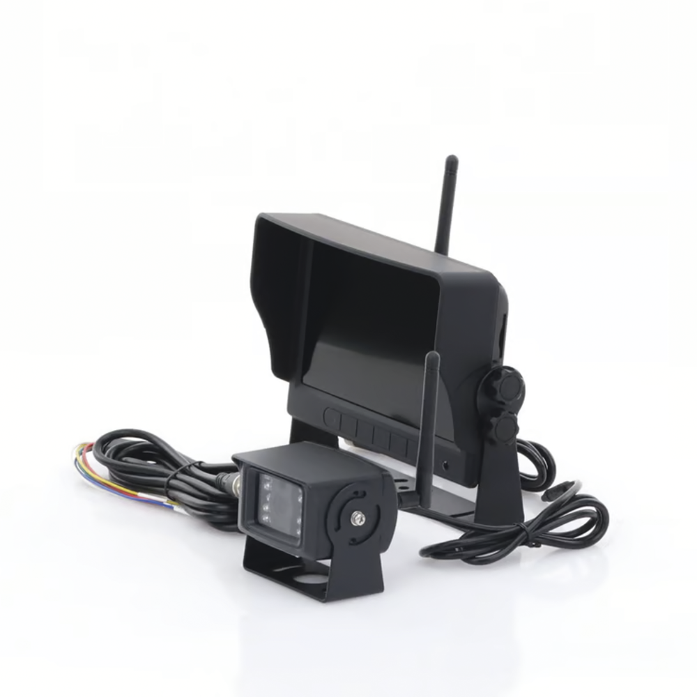 Sistema Profesional Inalámbrico de Cámara de Reversa y Monitor para Vehículos de Trabajo y Montacargas - Image 2