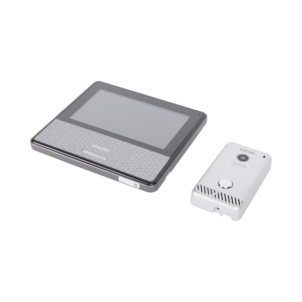 KIT DE VIDEOPORTERO IP COLOR NEGRO / Apertura con app / Súper elegante / Monitor WIFI / Alimentación 110vca