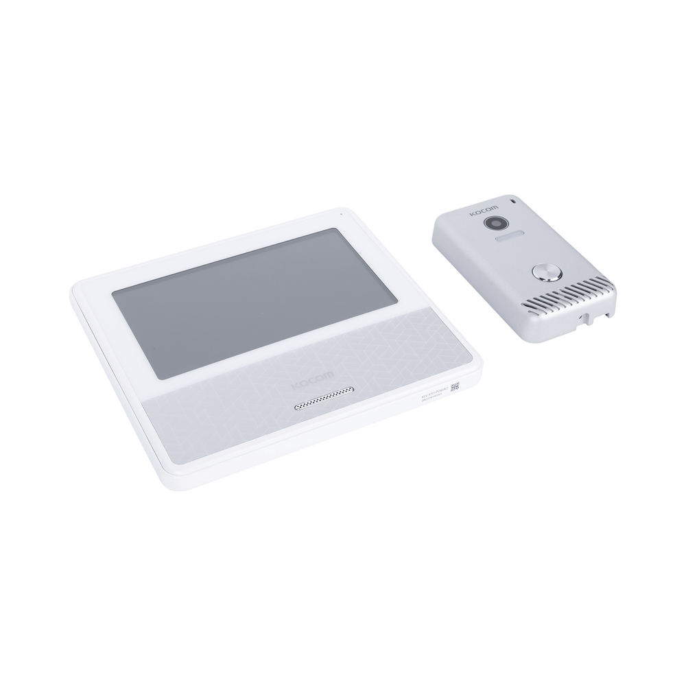 KIT DE VIDEOPORTERO IP COLOR BLANCO / Apertura con app / Súper elegante / Monitor WIFI / Alimentación 110vca