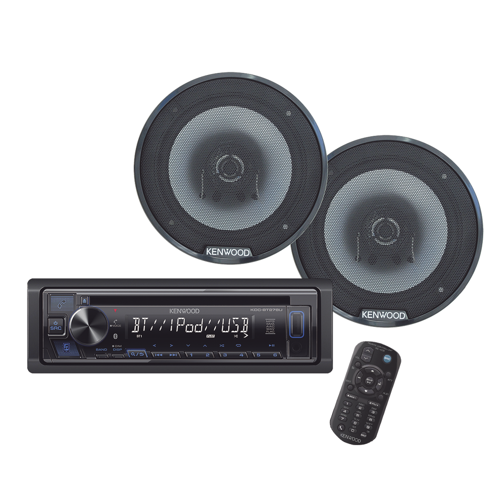 Paquete de Autoestereo con 2 Bocinas KENWOOD, MP3 y Control Remoto - Image 5
