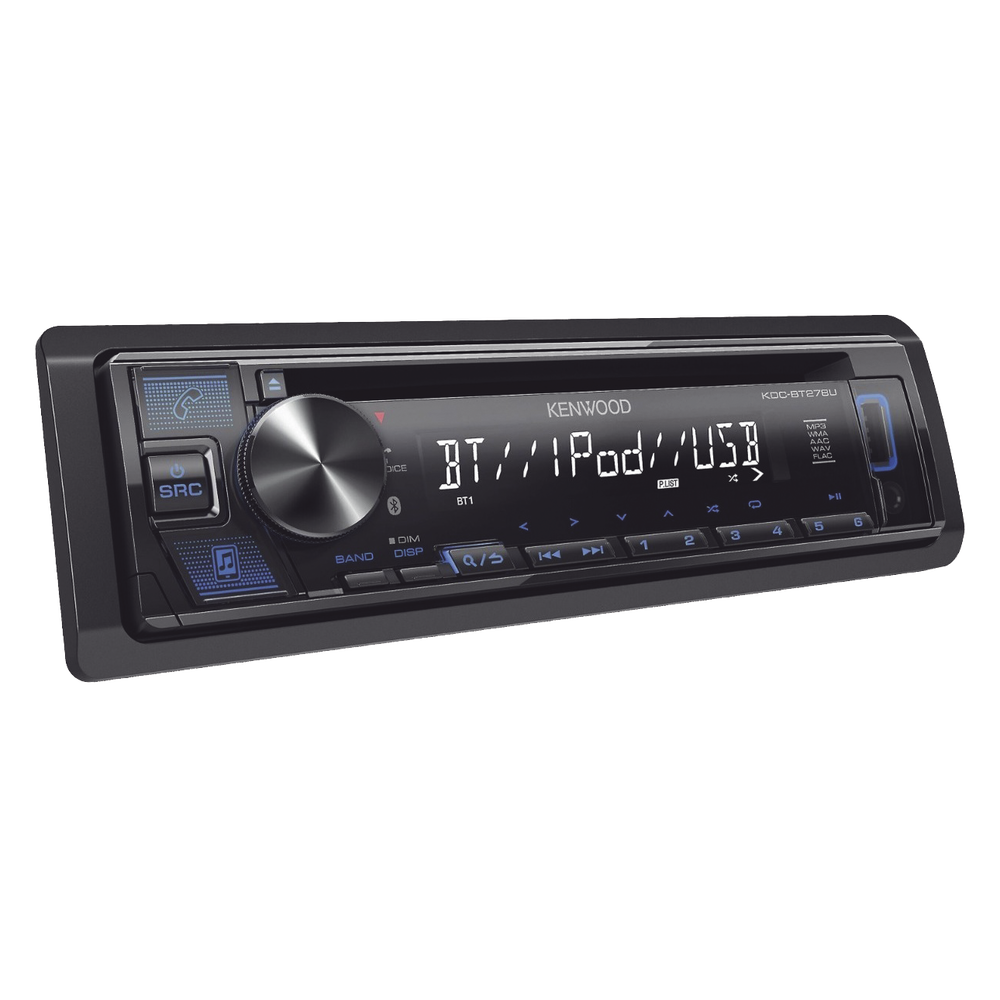 Paquete de Autoestereo con 2 Bocinas KENWOOD, MP3 y Control Remoto