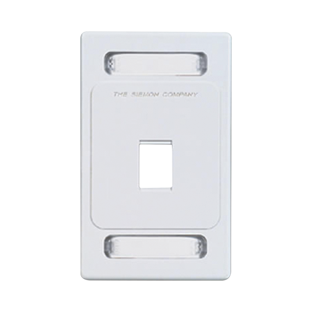 Placa de Pared Keystone de 1 Salida, Color Blanco, para Jacks Keystone Z-MAX y MAX