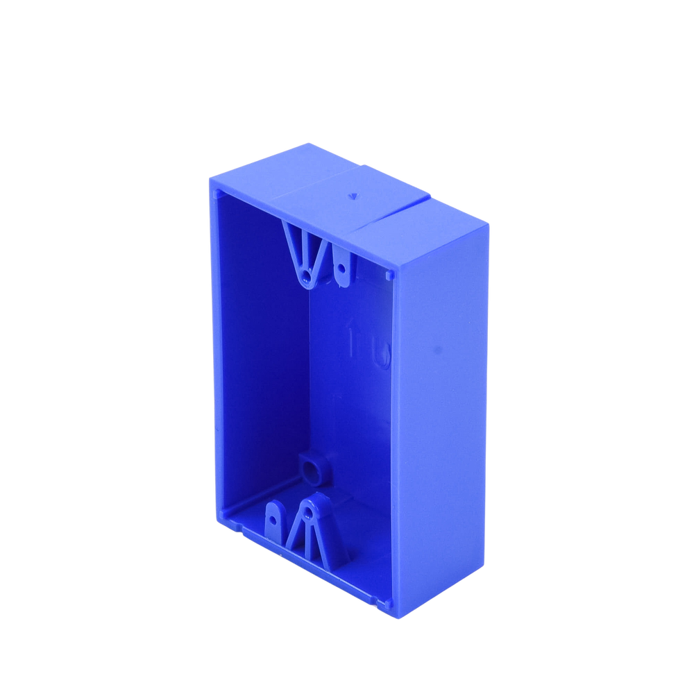 Caja trasera de montaje color azul para estaciones de parada STOPPER - Image 2