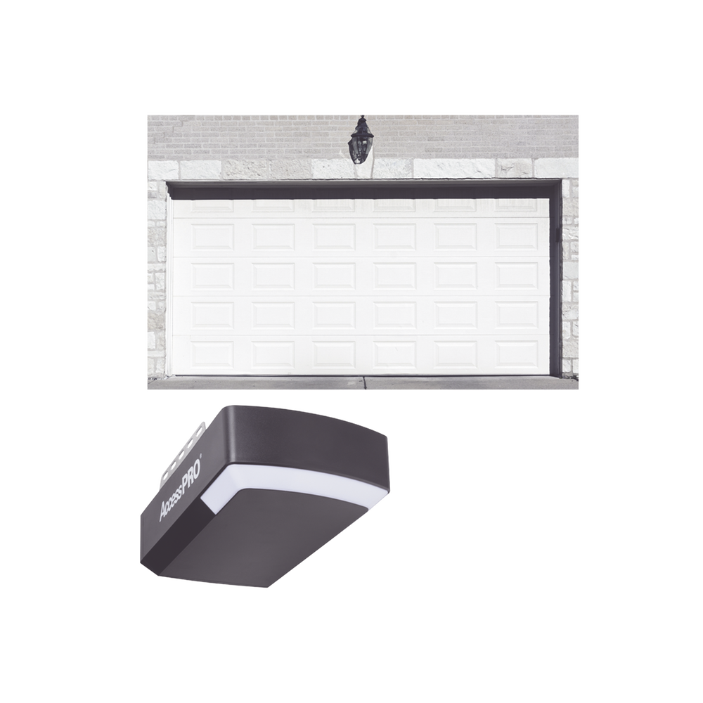 KIT COMPLETO Puerta D/ Garage 20x7 Pies / Cuadro Corto / Color blanco / Insulada / Incluye Motor FS1000APPRT / 1/2HP / Fuerte/Silencioso/Luz LED/Motor DC .