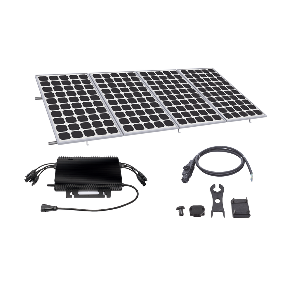 Kit Solar para Interconexión de 2.2KW de Potencia Pico 220Vcc con Microinversor y 4 Módulos de 550 W (Incluye Montaje )