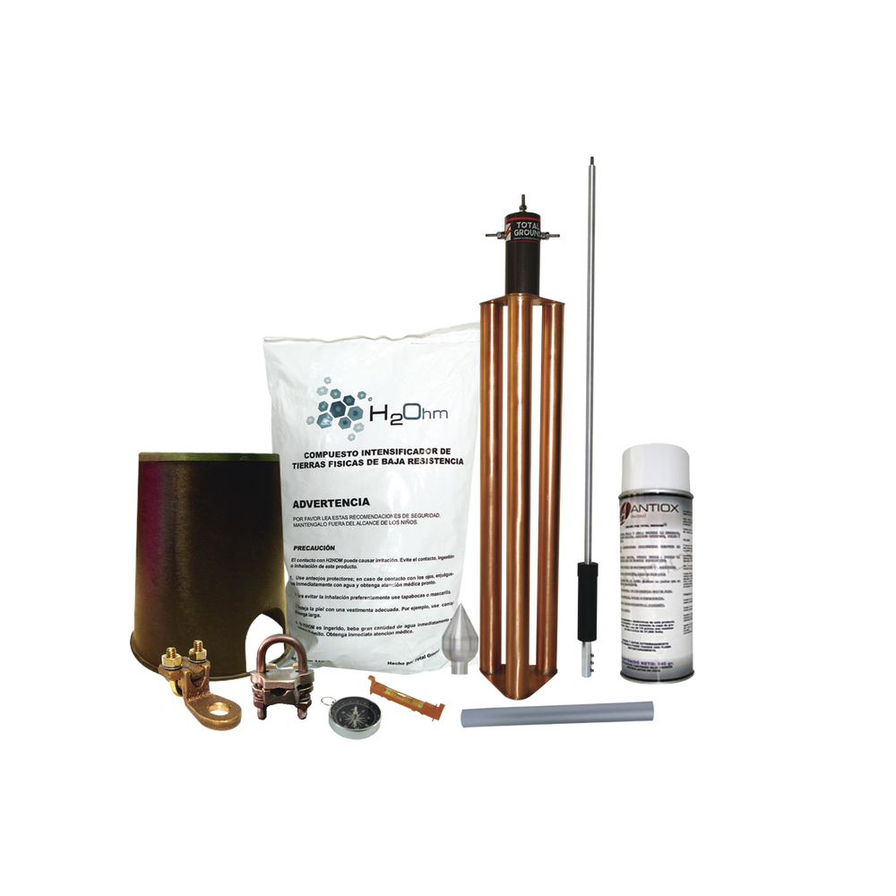 Kit Pararrayo con Accesorios de Instalación en Torre para Protección de 80 m de Diámetro.