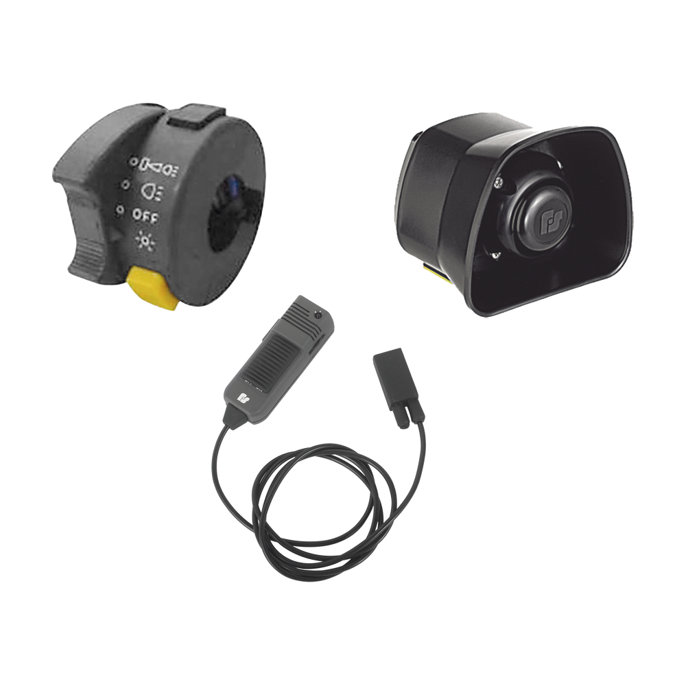 Kit Para Motocicleta FEDERAL SIGNAL , Sirena/Bocina de 30 Watt, Controlador y Micrófono