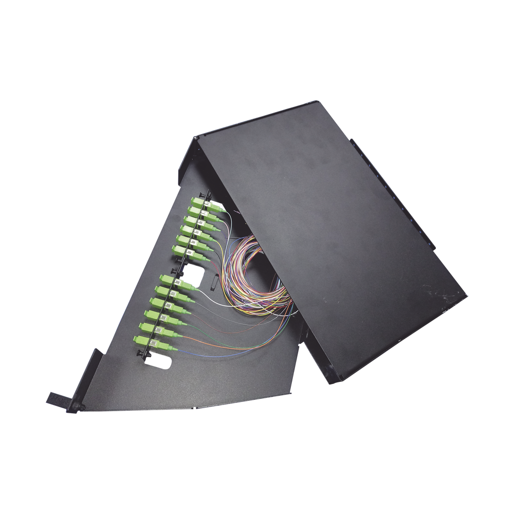 Patch panel de 12 puertos de 1u, incluye pigtails, adapters plates y splice tray - Image 3