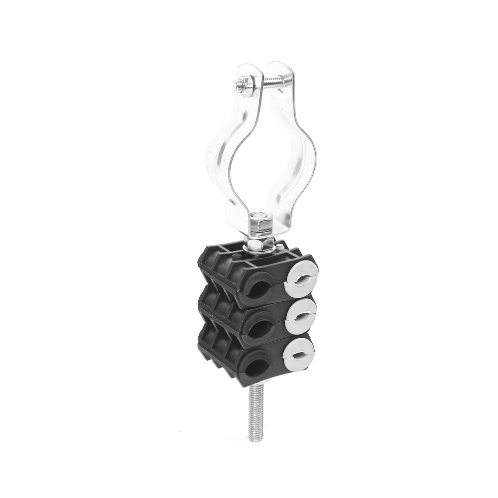 KIT de Tres Sujetadores de plastico para seis cables de 6 a 8 mm con todo y hardware de instalación en tubos de 1 1/4 in - Image 3