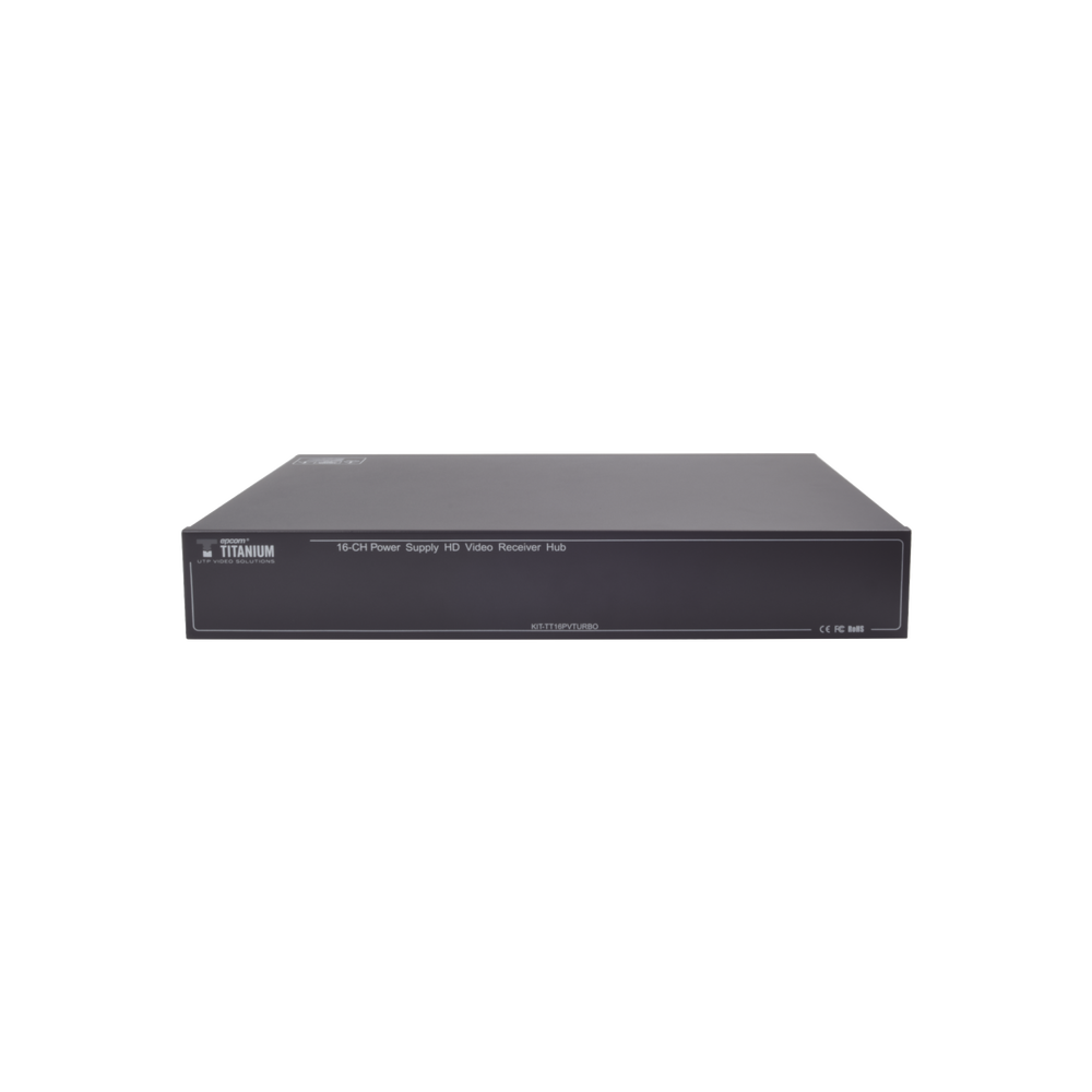 Kit de TRANSCEPTOR ACTIVO DE 16 Canales / VIDEO+PODER en un solo Cable UTP / 150m en 4K, 200m en 5 MP/ Envía 36 Vcc y recibe 12 Vcc / TODO INCLUIDO PARA RACK / Compatible con cámaras HD-TVI/CVI/AHD/CVBS / Instalación Limpia - Image 2