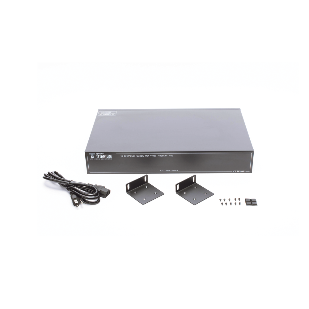(SOLO RECEPTOR) TRANSCEPTOR ACTIVO DE 16 CANALES / VIDEO+PODER en un solo Cable UTP / 150 metros en 4K, 200 metros en 5 MP/ Envía 36 Vcc y Recibe 12 Vcc / TODO INCLUIDO PARA RACK / HD-TVI/CVI/AHD/CVBS / SIN RUIDO / INSTALACIÓN LIMPIA. - Image 5