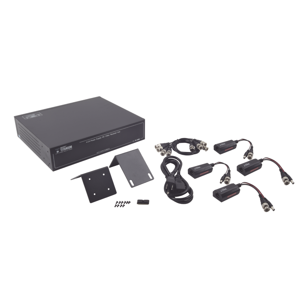 Kit de TRANSCEPTOR ACTIVO DE 4 CANALES / VIDEO+PODER en un solo Cable UTP / 150 metros en 4K, 200 metros en 5 MP/ Envía 36 Vcc y Recibe 12 Vcc / TODO INCLUIDO PARA RACK / Compatible con cámaras HD-TVI/CVI/AHD/CVBS / INSTALACIÓN LIMPIA - Image 5