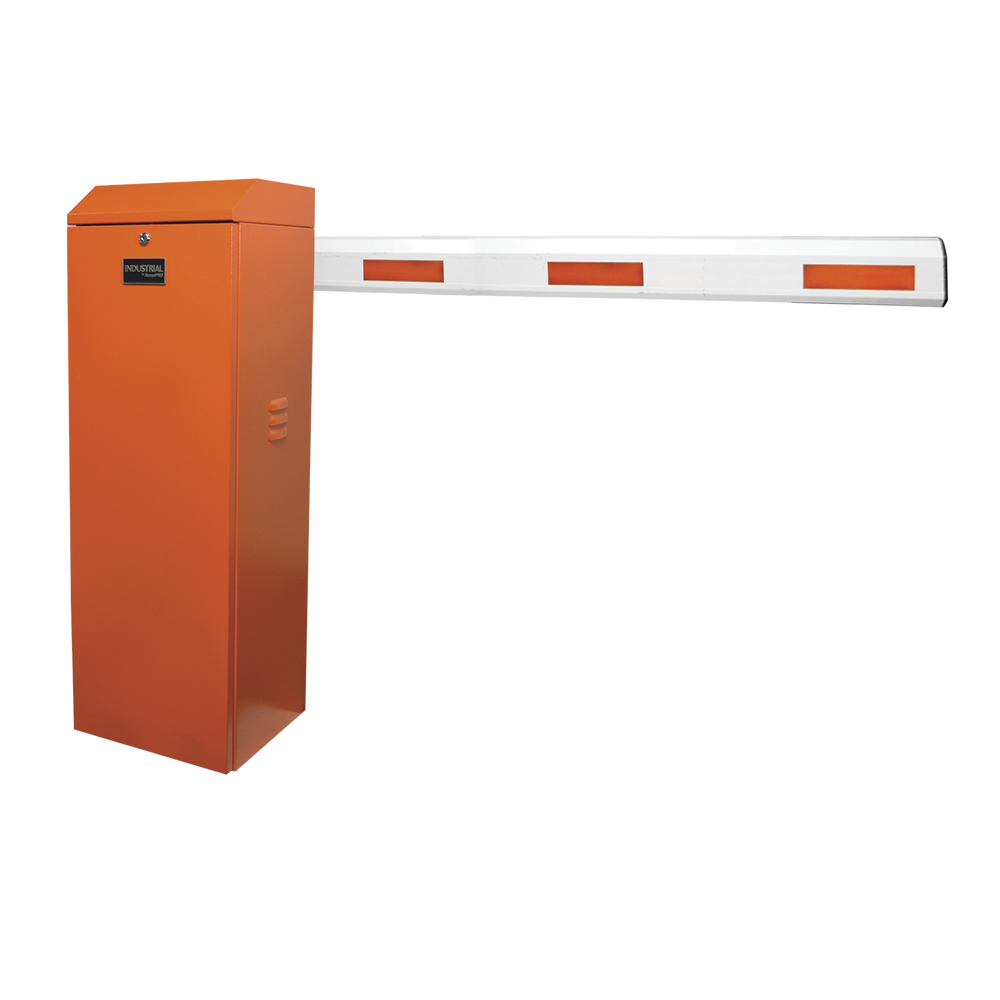 Kit de Barrera Vehicular Derecha Color Naranja y Brazo Ajustable de 3.6 a 5.5 m