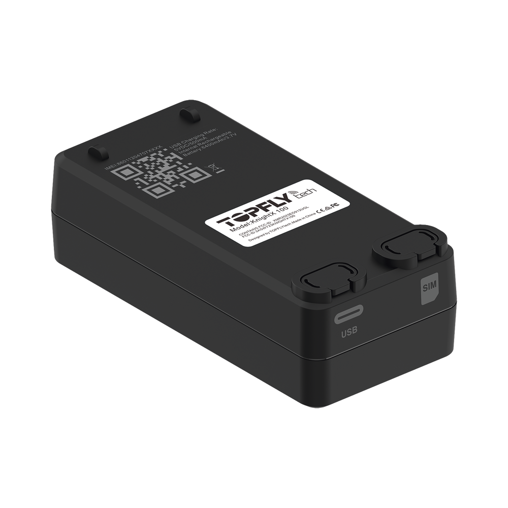 GPS / Receptor de Activos en Tiempo Real / KnightX 100 / Batería Recargable / Aplicaciones Amplias / GPS 4G / Botón de Pánico / Sonda de Temperatura Externa Opcional