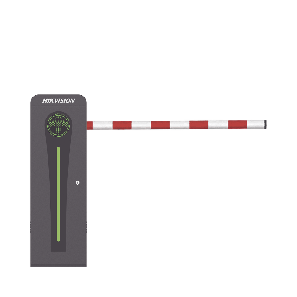 Barrera Vehicular con Brazo Abatible por Colisión 4 mts INCLUIDO / Derecha / Alto Desempeño / Brushless / Semáforo Rojo-Verde en Gabinete / Incluye 2 Controles Remotos