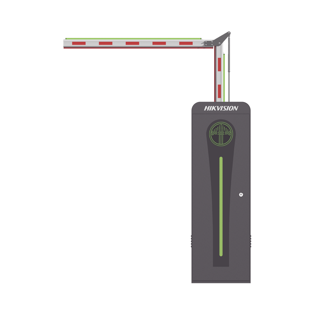 Barrera Vehicular con Brazo Articulado Iluminado Led 3 mts INCLUIDO (1.5 + 1.5) / Izquierda / Alto Desempeño / Brushless / Semáforo Rojo-Verde en Gabinete / Incluye 2 Controles Remotos