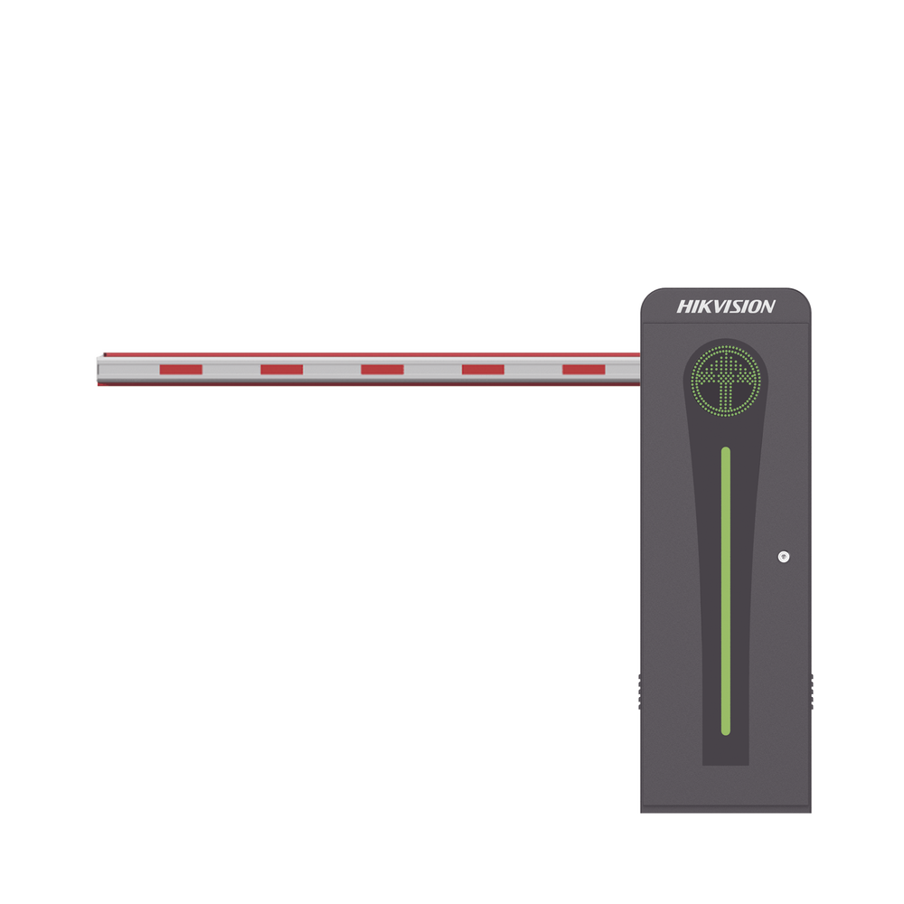 Barrera Vehicular con Brazo Iluminado Led 4 mts INCLUIDO / Izquierda / Alto Desempeño / Brushless / Semáforo Rojo-Verde en Gabinete / Incluye 2 Controles Remotos