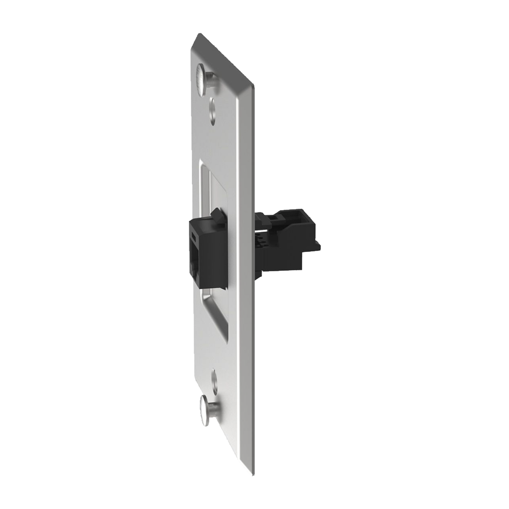 Placa de Pared Telefónica, Salida de 1 Puerto Keystone, Con Jack Cat6 Estilo 110 de Impacto, de Acero Inoxidable - Image 3